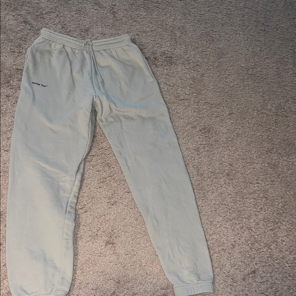 White fox sweatpants